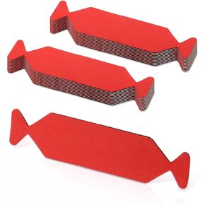 EHDIS Vinyl Squeegee Buffer Tape Squeegee Fabric Felt Pre-Cut Self-Adhesive Microfiber Felt for Squeegee Application Tool EVA Layer Non-Scratch Soft Smooth Felt 20pcs/Pack