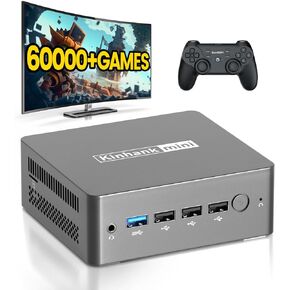 كمبيوتر صغير Intel N100 (يصل إلى 3.4 جيجا هرتز) كمبيوتر صغير Windows 11، كمبيوتر صغير 8 جيجا DDR5 256 جيجا SSD، مدمج في 60,000+ لعبة، شاشة 4K مزدوجة/WiFi 5/BT 4.2/500G كمبيوتر مكتبي صغير HDD خارجي للمكتب المنزلي in Kuwait