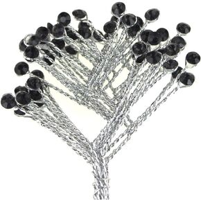 Homeford Crystal Rhinestone Spray Branch, 7-1/2-Inch, 12-Count (Clear)