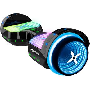 Hover-1 Astro Electric Hoverboard 7MPH السرعة القصوى، نطاق 9 ميل، وقت تشغيل 5 ساعات، مكبر صوت بلوتوث مدمج، أوضاع الراكب: من المبتدئين إلى الخبراء