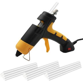 WBJKZJD Mini Hot Glue Gun, Hot Melt Glue Gun with 30pcs Glue Sticks Heavy Duty Industrial Hot Glue Gun Kit for Arts Crafts Home Repair and DIY Projects