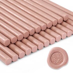 Nuanchu 26 Pieces Glue Gun Sealing Wax Sticks for Wax Seal Stamp and Letter Retro Vintage Seal Glue Gun Sealing for Wedding Invitations Cards Envelopes Wine Gift Wrapping(Metal Colors)