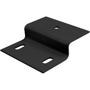 10 Packs Black Z Bracket 3"L x 1-1/2"W x 5/8"H Double Angle Channel Profile Corner Brace Mounting, Steel Z Shape Furniture Support Bracket Connector, Thickness 2mm (Black)