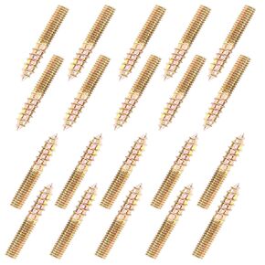 Zorveiio M4 Hanger Bolts, Length 1"(25mm) Double Headed Bolts Self-Tapping Screw for Furniture
