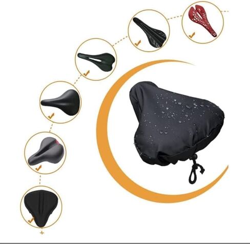 عبوتان من غطاء سرج الدراجة المقاوم للماء، غطاء المطر لمقعد الدراجة، غطاء مقعد الدراجة لسرج الدراجة in Kuwait