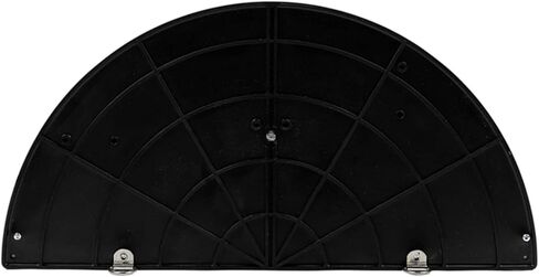 مرآة نصف قبة أكريليك مقاومة للخدش مقاس 18 بوصة مع ظهر بلاستيكي، مرآة أمان داخلية مستديرة للممر، رؤية جانبية للمستودع، مرآة للاستخدام المكتبي - معادن الرؤية (DSR1812) in Kuwait