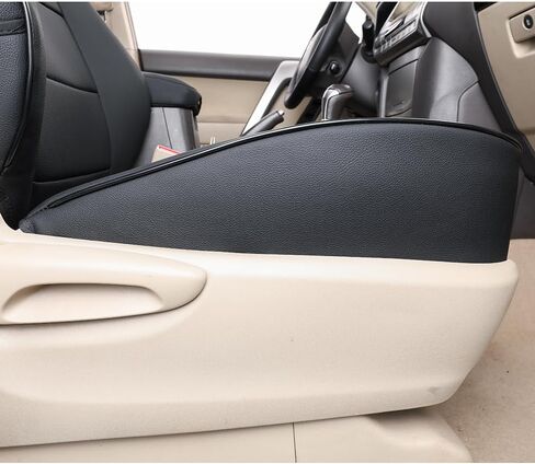 أغطية مقاعد السيارة EKR مقاس مخصص 4Runner لسيارة Toyota 4Runner 2011-2024 (فقط لإصدار 5 مقاعد) - مجموعة كاملة، جلد (أسود) in Kuwait