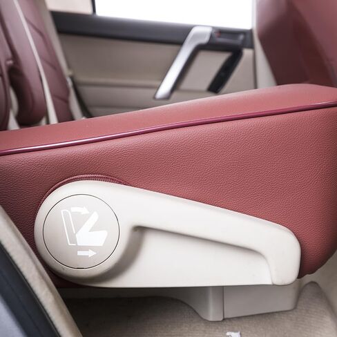 أغطية مقاعد السيارة EKR مقاس مخصص 4Runner لسيارة Toyota 4Runner 2011-2024 (فقط لإصدار 5 مقاعد) - مجموعة كاملة، جلد (أسود) in Kuwait