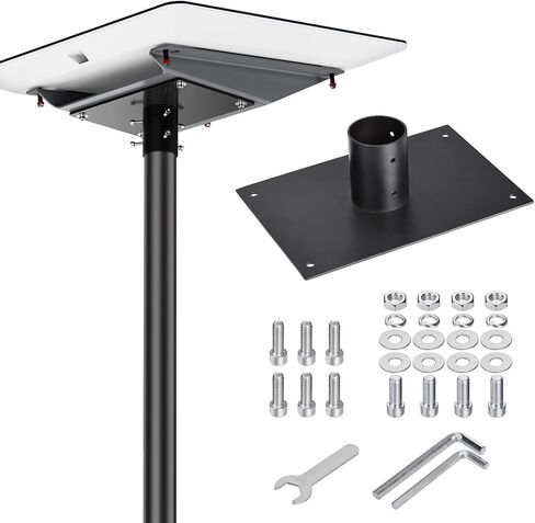 Sturdy Pipe Adapter Mounting Kit for Starlink Gen 2 V2 [Flat High Performance] Antenna - Highly Compatible - Metal Alloy Bracket for Starlink Gen2 Internet Satellite Dish Roof Pole Mount Holder in Saudi Arabia