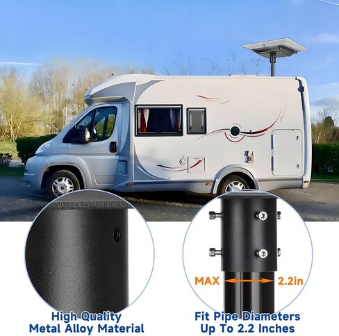 Sturdy Pipe Adapter Mounting Kit for Starlink Gen 2 V2 [Flat High Performance] Antenna - Highly Compatible - Metal Alloy Bracket for Starlink Gen2 Internet Satellite Dish Roof Pole Mount Holder in Saudi Arabia