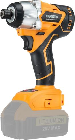 مفك تأثير IRONFIST لبطاريات DEWALT 20V، مفك براغي تأثير قوة المحرك بدون فرش مع تصميم لاسلكي، عزم دوران 420 نيوتن متر (بدون بطارية) in Kuwait