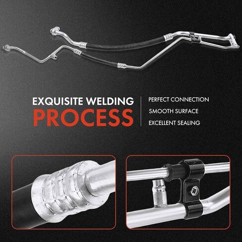 مجموعة خرطوم شفط وخط سائل A-Premium A/C متوافقة مع جيب رانجلر 2007-2011 V6 3.8L in Saudi Arabia