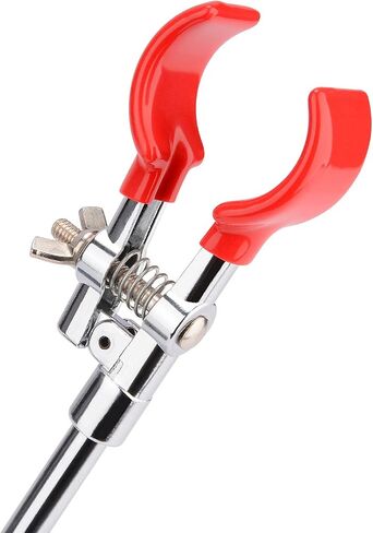 Labasics 2-Prong Swivel Clamp، قوي 2 الشق واحد ضبط متعدد الأغراض تمديد المشبك قبضة قابل للتعديل مختبر المشبك مع قضيب 7 بوصة للاستخدام المختبري in Saudi Arabia
