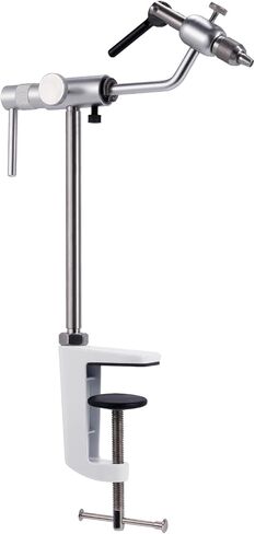 Alwonder Fly Tying Vise Aluminum Alloy, Ultra Lightweight Rotary Fly Tying Vise 360 Degree Rotation Fly Tying Vice Tools with Standard Jaw and C-Clamp Mount for Flexible Fly Fishing Tying in Saudi Arabia