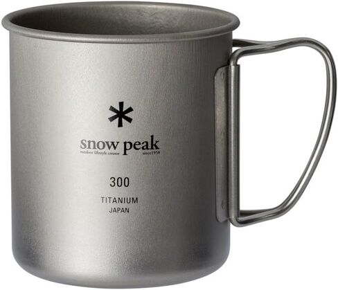 Snow Peak MG-142 Mug Sierra Cup, Titanium, Single Mug, Capacity: 10.1 fl oz (300 ml) in Saudi Arabia