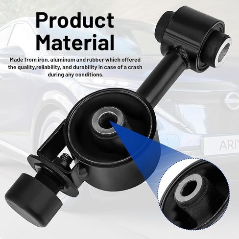 A4320 دعامة عزم دوران المحرك الأمامي الأيمن، حامل عزم دوران المحرك العلوي Endxedo متوافق مع Nissan Cube 2009-2014 1.8L L4 Versa 2007-2012 يستبدل 11350EL00A in Kuwait