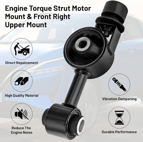 A4320 دعامة عزم دوران المحرك الأمامي الأيمن، حامل عزم دوران المحرك العلوي Endxedo متوافق مع Nissan Cube 2009-2014 1.8L L4 Versa 2007-2012 يستبدل 11350EL00A in Kuwait