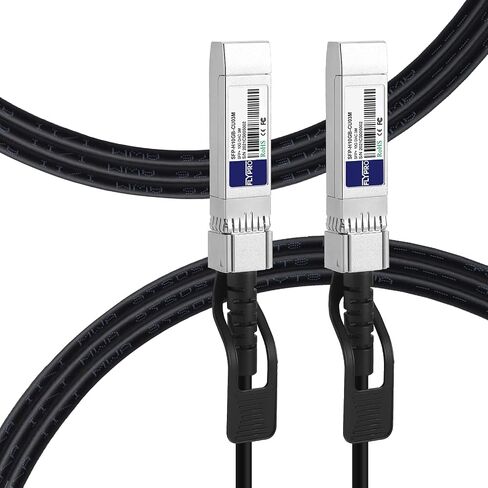 FLYPROFiber 0.5m(1.6ft) SFP+ Cable, 10G DAC Cable, SFP to SFP Twinax Cable, Passive DAC Cable for Cisco SFP-H10GB-CU0.5M, Ubiquiti, Netgear, Mikrotik, Supermicro | Length Options: 0.5m-7m in Saudi Arabia