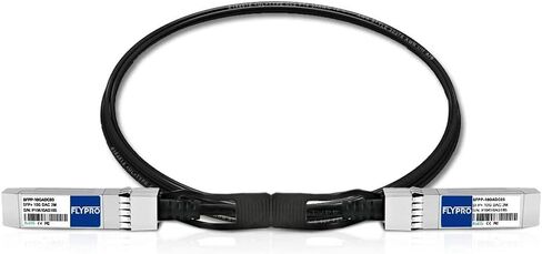 FLYPROFiber 0.5m(1.6ft) SFP+ Cable, 10G DAC Cable, SFP to SFP Twinax Cable, Passive DAC Cable for Cisco SFP-H10GB-CU0.5M, Ubiquiti, Netgear, Mikrotik, Supermicro | Length Options: 0.5m-7m in Saudi Arabia