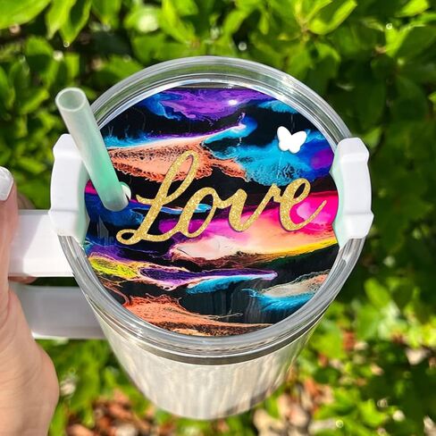 Juome اسم لوحة الراتنج قوالب سيليكون لغطاء كأس ستانلي 30oz بهلوان، 8 قطع اسم العلامة قوالب السيليكون لصب راتنجات الايبوكسي، DIY شخصية مخصصة اسم لوحة صنع لستانلي in Kuwait