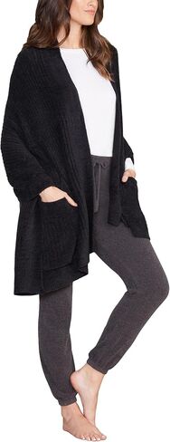 شال سفر منقط من Barefoot Dreams® CozyChic Lite®، أسود، مقاس واحد in Saudi Arabia