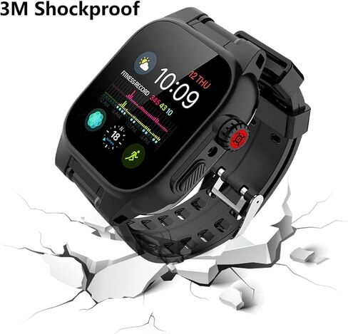 YOGRE Apple Watch 44mm Case Series 6/5/4/SE، حافظة واقية مقاومة للماء مع واقي شاشة مدمج، حافظة مقاومة للغبار والصدمات لسلسلة iWatch 6/5/4/SE in Kuwait