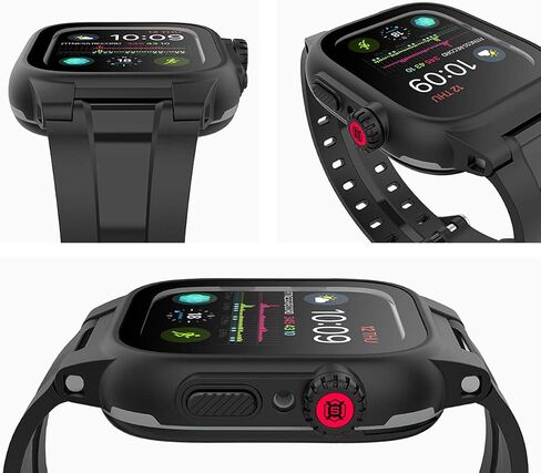 YOGRE Apple Watch 44mm Case Series 6/5/4/SE، حافظة واقية مقاومة للماء مع واقي شاشة مدمج، حافظة مقاومة للغبار والصدمات لسلسلة iWatch 6/5/4/SE in Kuwait