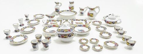 طقم مطبخ سيراميك صغير الحجم للأطفال والديكور طقم عشاء مصنوع يدويًا يوسع إدراك الأطفال ويعلم الأطفال مجموعة الحياة الاجتماعية مقاس 1 (ب) in Kuwait