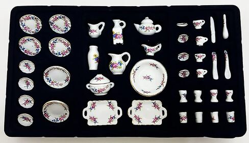 طقم مطبخ سيراميك صغير الحجم للأطفال والديكور طقم عشاء مصنوع يدويًا يوسع إدراك الأطفال ويعلم الأطفال مجموعة الحياة الاجتماعية مقاس 1 (ب) in Kuwait