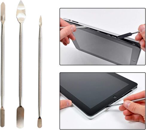 Vimour 3pcs Metal Spudger Set Dual Ends, Repair Opening Metal Pry Tool Kit for Mobile Electronics/Tablets/Laptop/Game Machine and Other Devices in Kuwait