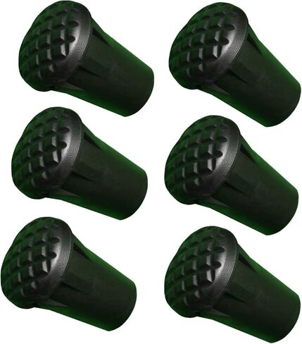 Rubber Tips Covers of Replacement 6 Pieces for Walking Sticks Hiking Trekking Poles in Saudi Arabia