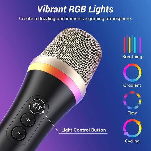 TONOR USB/Type C Dynamic Microphone for PC, RGB Podcast Computer Gaming Mic with Boom Arm for Recording, Live, Streaming, YouTube, Singing, Studio,Karaoke Microfono with Quick Mute Button Pink in Saudi Arabia