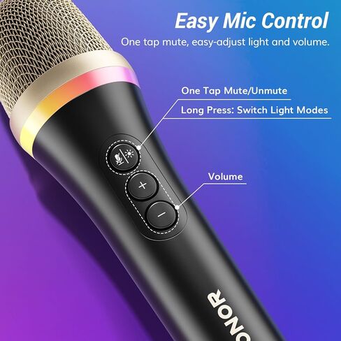 TONOR USB/Type C Dynamic Microphone for PC, RGB Podcast Computer Gaming Mic with Boom Arm for Recording, Live, Streaming, YouTube, Singing, Studio,Karaoke Microfono with Quick Mute Button Pink in Saudi Arabia