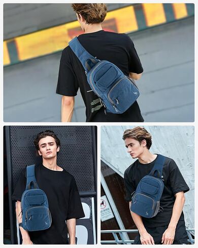 حقيبة ظهر OIWAS Sling Bag للرجال، حقيبة ظهر بحزام واحد للتنزه سيرًا على الأقدام وحقيبة صدر للنساء in Kuwait