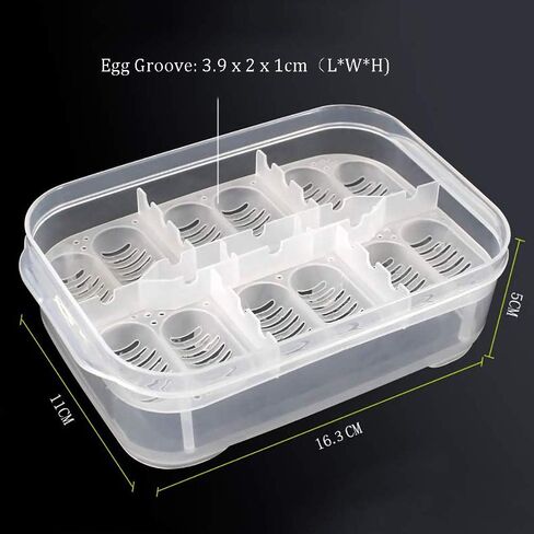 NGe Reptile Egg Breeding Hatchery Box Incubator Tray Container Box for Snake Gecko Lizard (12 Holes) in Saudi Arabia