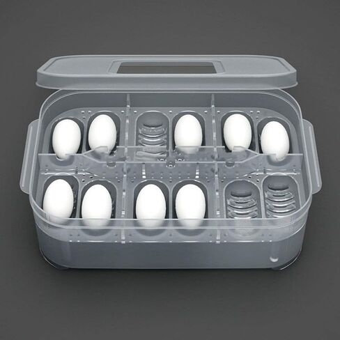 NGe Reptile Egg Breeding Hatchery Box Incubator Tray Container Box for Snake Gecko Lizard (12 Holes) in Saudi Arabia