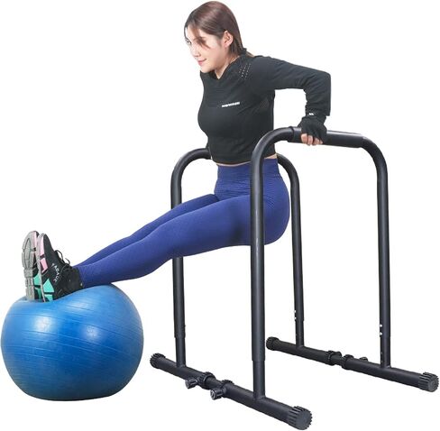 Adomove 1200lbs Heavy Duty Adjustable Height Strength Training Dip Stands Station, Home Gym Fitness Workout Dip bar Station,Tricep Dips, Pull-Ups, Push-Ups in Saudi Arabia
