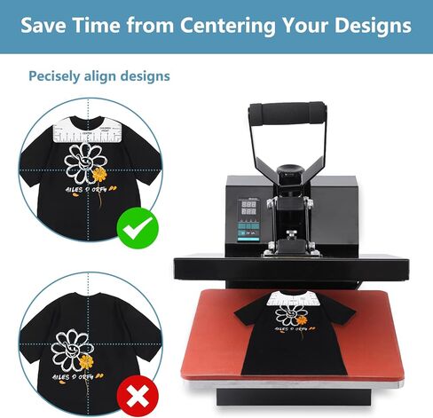 دليل مسطرة Bolexo T Shirt لمحاذاة الفينيل، ملحقات تصميم نقل الحرارة، مسطرة بولي كلوريد الفينيل السميكة الشفافة لمختلف الفئات العمرية in Kuwait