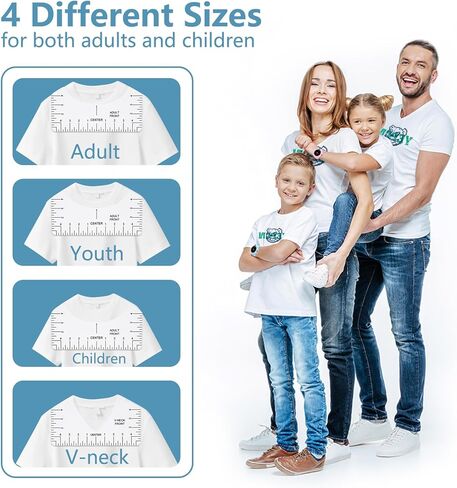 دليل مسطرة Bolexo T Shirt لمحاذاة الفينيل، ملحقات تصميم نقل الحرارة، مسطرة بولي كلوريد الفينيل السميكة الشفافة لمختلف الفئات العمرية in Kuwait