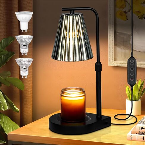 GUVOP Electric Candle Warmer Lamp with Timer, Adjustable Height & Brightness, 2-in-1 Scented Wax Melter Lantern & Desk Lamp, Perfect Home Decor & Gift in Saudi Arabia