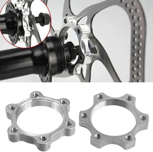 Mantain 2 Pcs Bike Bicycle Freewheel Threaded Hubs Aluminium Alloy Brake Rotor Flange Adapter Replacement Part (44MM) in Saudi Arabia