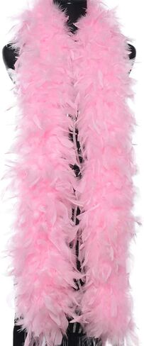 هاندي ليدي 120 جرام شانديل بواس 72 بوصة ريشة تركيا طويلة للنساء الكبار زي إكسسوار للحفلات ذاتية الصنع in Kuwait