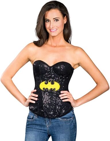 مشد علوي للبالغين من Secret Wishes DC Comics Justice League Superhero Style مع شعار Batgirl in Saudi Arabia