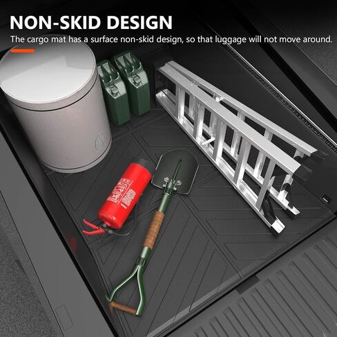 حصيرة سرير شاحنة powoq متوافقة مع 2024 Tesla Cybertruck Truck Bed Liner Truck Bed Protector TPE Cargo Mat جميع الأحوال الجوية استبدال بطانة البضائع لملحقات Tesla Cybertruck 2024 (حصيرة السرير) in Saudi Arabia