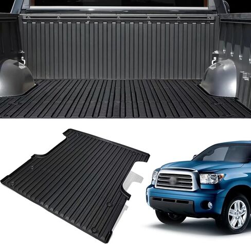 TIYURENER Truck Bed Mat Compatible with 2022 2023 2024 Toyota Tundra 5.5FT Truck Bed Mat Original Car Design Toyota Tundra Accessories Truck Bed Liner TPE Material Anti Slip Truck Bed Mat in Saudi Arabia