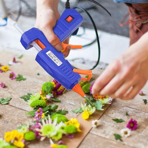Newwiee 12 Pcs Glue Gun Mini for Arts Crafts Hot Glue Guns for Kids Hot Melt Arts Craft DIY Glue Gun for Crafts School DIY Arts Home Quick Repairs, Multicolor (Blue, Orange, Pink, Light Pink) in Saudi Arabia