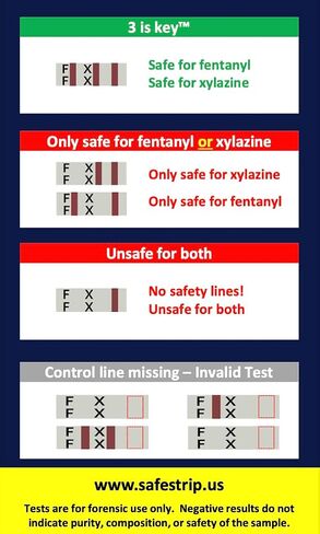 HarmGuard FX 2 in 1 Fentanyl/Xylazine Test Strip - 2 Pack with Scoop - Easy to Read Instructions - Fast Results - Test Liquids, Powders for Fetnanyl and Xylazine with 1 Strip in Saudi Arabia