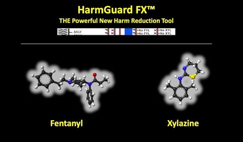 HarmGuard FX 2 in 1 Fentanyl/Xylazine Test Strip - 2 Pack with Scoop - Easy to Read Instructions - Fast Results - Test Liquids, Powders for Fetnanyl and Xylazine with 1 Strip in Saudi Arabia