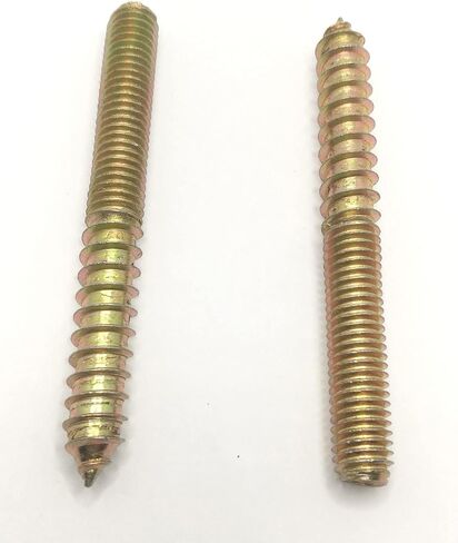 Haozheng Hanger Bolt M8x40 مزدوج الرأس بولت برغي ذاتي التنصت للأثاث 20 قطعة برونزية in Kuwait