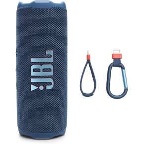 JBL Flip 7 - Portable Waterproof and Drop-Proof Speaker, Bold Pro Sound with AI Sound Boost, 16Hrs of Playtime, and PushLock System with Interchangeable Accessories (Blue) (Renewed) in Kuwait